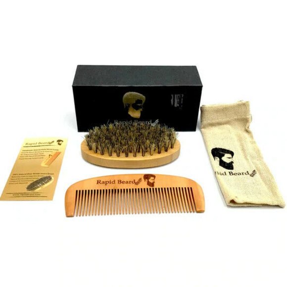 Rapid Beard ~ Beard Brush and Beard Comb Kit - Picture 2 of 4
